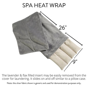 Lavender Spa Heat Wrap in Plush 'Lavender Cloud' Fabric