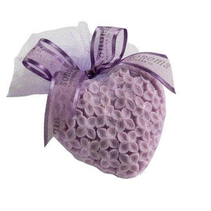 Large Lavender Heart Soap Elegantly Wrapped