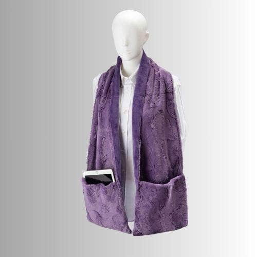 Relax and unwind with our Lavender Pocket Scarf, featuring a heatable and chillable insert at the neck. Infused with soothing lavender, it provides comforting warmth or cool relief, creating the perfect at-home spa experience anytimeor anywhere. 