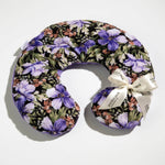 Lavender Neck Pillow Midnight Garden Fabric