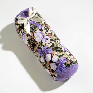 Lavender Spa Bolster Roll in Midnight Snow Fabric