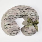 Eucalyptus Silver Fox Faux Fur Neck Pillow