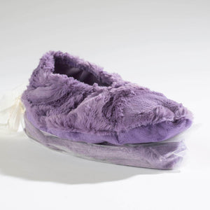 Indulge in a cozy at-home spa experience with our Lavender Spa Footies—ultra-soft, heatable slippers infused with calming lavender to soothe tired feet and promote relaxation.